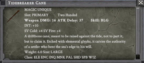 TIDEBREAKER CANE item card